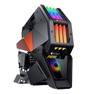 COUGAR - CABINET ATX MIDI TOWER COUGAR 109CM10003 CONQUER 2 NERO GAMING 368x631x744mm 8slot 2x3,5" 2x2,5" VETRO USB3.1 1xFANRGB(32.0037)