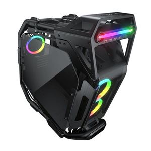 COUGAR - CABINET MIDI TOWER COUGAR 385LMS0 CRATUS NERO 283x636x635mm 7SLOT 2x3,5" 3x2,5" VETRO LATERALE 3xFAN RGB(385LMS0)