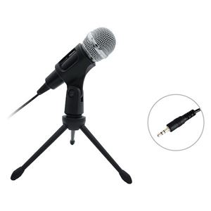 EQUIP - MINI MICROFONO stereo da tavolo EQUIP 245341- spina da 3.5mm, cavo 1.8Mt -supp.x treppiede - EAN:4015867226278(245341)