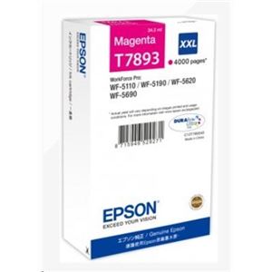 EPSON - CARTUCCIA EPSON T7893 XXL C13T789340 MAGENTA 4.000pg X WorkForce Pro WF-5110DW, WF-5190DW WF-5620DWF, WF-5690DWF(C13T789340)