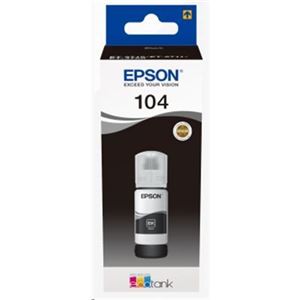 EPSON - FLACONE EPSON 104 C13T00P140 NERO 65ml 4.500PG PER ECOTANK ET-2710 ET-2714 ET-2720 ET-2721 ET-4700(C13T00P140)