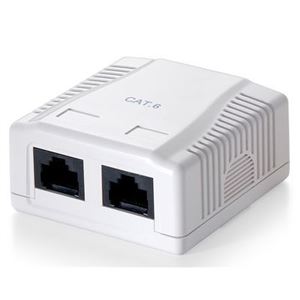 EQUIP - Adattatore superficie, RJ-45, Cat.6, Bianco EQUIP 235212 - EAN: 4015867163931(235212)