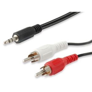EQUIP - CAVO AUDIO M 3.5mm a 2RCA M 2.0Mt EQUIP 14709207 - EAN: 4015867188767(14709207)