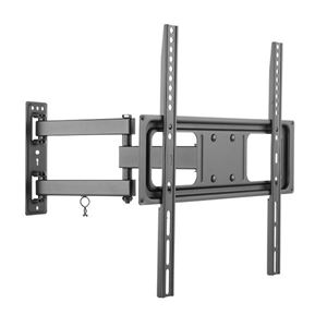 EQUIP - SUPPORTO X LCD/TV da parete 32"/55" EQUIP 650341 NERO Base Vetro-supp.fino a 35Kg -Vesa: 400x400 EAN: 4015867225448(650341)