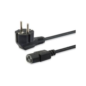 EQUIP - CAVO ALIMENTAZIONE Schuko 3MT EQUIP 112121 da C13 (F) a Schuko- EAN:4015867227091(112121)
