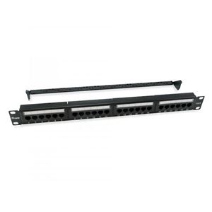 EQUIP - PATCH PANEL Nero NON SCHERMATO 1U EQUIP 135426 cat.6 - 24P - Dual IDC (LSA e 110) -EAN:4015867223079(135426)