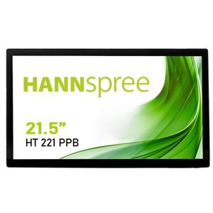 HANNSPREE - MONITOR M-TOUCH HANNSPREE LCD LED 21.5" Wide HT221PPB 4ms MM FHD 1000:1 BLACK VGA HDMI DP USB Vesa NO BASE(HT221PPB)