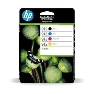 HPI - CARTUCCIA HP 912 MULTIPACK 6ZC74AE NERO+3COLORI B/C/M/Y MVS(6ZC74AE)