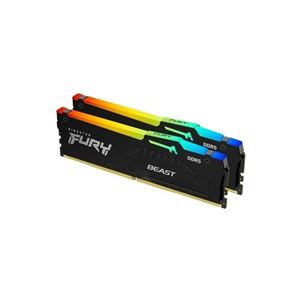 KINGSTON - DDR5 64GB(2x32GB) 6000MT/s RGB KF560C30BBAK2-64 Kingston FURY Beast  XMP CL30(KF560C30BBAK2-64)
