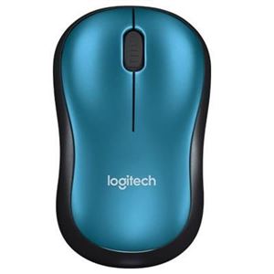 LOGITECH - MOUSE LOGITECH Retail M185 WIRELESS OTTICO NERO/BLU USB P/N 910-002236(910-002236)