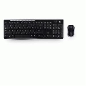 LOGITECH - TASTIERA+MOUSE WIRELESS LOGITECH Retail MK270 OTTICO NERO USB P/N 920-004512(920-004512)