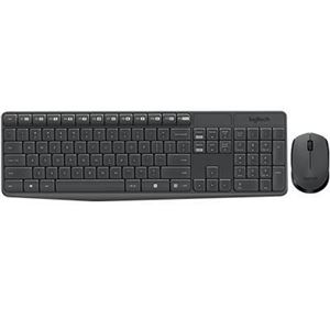 LOGITECH - TASTIERA+MOUSE WIRELESS LOGITECH Retail MK235 USB ANTISCHIZZO TAST. NUMERICO + MOUSE OTTICO NERO 3 TASTI P/N 920-007913(920-007913)