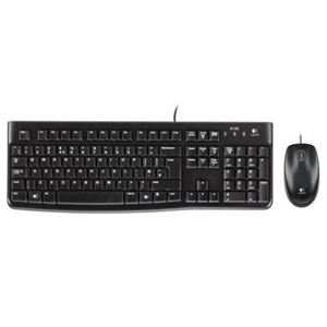 LOGITECH - TASTIERA+MOUSE LOGITECH Retail MK120 USB ANTISCHIZZO PLUGANDPLAY TASTIERINO NUMERICO + MOUSE OTTICO NERO 3 TASTI P/N 920-002543(920-002543)
