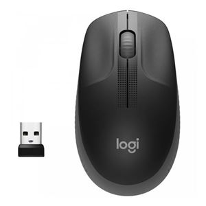 LOGITECH - MOUSE LOGITECH Retail M190 FULL SIZE WIRELESS OTTICO NERO USB 3 TASTI 1000DPI P/N 910-005905(910-005905)