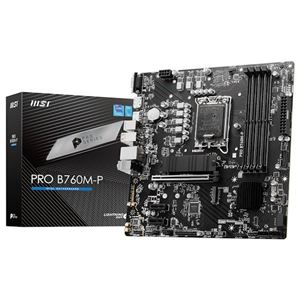MSI - MB MSI PRO B760M-P LGA1700 4xDDR5DC-6800o.c. 1xHDMI 1xDP 1xPCIe4.0x16 2xM.2 4xSata3R GBLAN USB3.2 mATX(911-7E02-009)