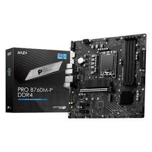 MSI - MB MSI PRO B760M-P DDR4 LGA1700 4xDDR4DC-4800o.c. 1xHDMI 1xDP 1xPCIe4.0x16 2xM.2 4xSata3R GBLAN USB3.2 mATX(911-7E02-006)