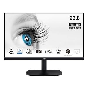 MSI - MONITOR MSI PRO MP245V 23.8" VA AG FHD 16:9 4000:1 1ms 100Hz Less Blue Light HDMI D-Sub VESA Black Fino:31/08(9S6-3PC0CM-002)