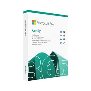 MICROSOFT - MICROSOFT (Office) 365 FAMILY 6GQ-01932 - Subscription 1 anno P10 - Medialess WIN/MAC(6GQ-01932)