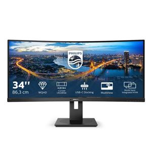 PHILIPS - MONITOR PHILIPS LCD CURVED LED 34" 21:9 346B1C/00 5ms MM UHD 3000:1 BLACK HDMI DP USB-C 4xUSB Vesa 3Y  Fino:30/09(346B1C/00)