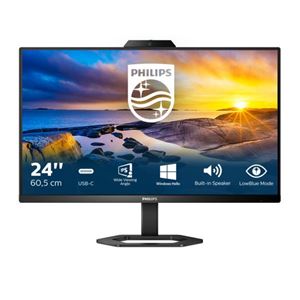 PHILIPS - MONITOR PHILIPS LCD IPS LED 23.8" Wide 24E1N5300HE/00 4ms LowBlue MM FHD 1000:1 BLACK HDMI DP USB-C WEBCAM REG.ALT. P Fino:30/05(24E1N5300HE/00)