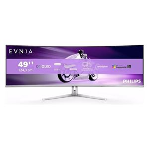 PHILIPS - MONITOR PHILIPS CURVED QD OLED 240Hz 49" 49M2C8900/00 32:9 0,03ms MM Dual QHD 3000:1 SILVER 2xHDMI DP USB-C Hub USB Fino:29/08(49M2C8900/00)