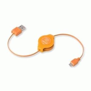 RETRAK - CAVO USB 2.0 A MICRO 5-PIN RETRATTILE ARANCIO RETRAK EUCABLEMICOR 816983011168(EUCABLEMICOR)