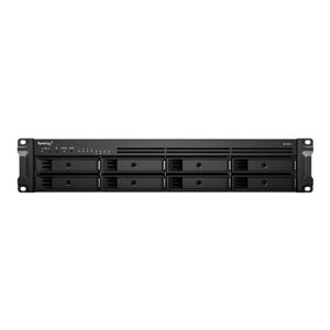 SYNOLOGY - NAS SYNOLOGY RS1221+ x 8HD 3.5"/2.5"SATA-NO HD-RACK-QuadCore 2.2GHz-DDR4 4Gb ECC-4P 1GbE Rj45-2P USB3.2+1P eSATA-Supp. 40 telec.(RS1221+)