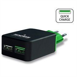 TECNOWARE - MOBILE QUICK CHARGER 2XUSB 4.5AMAX BLACK(FAM17415)