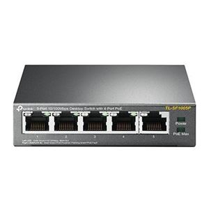 TP-LINK - SWITCH 5P LAN 10/100M TP-LINK TL-SF1005P Desktop 4P PoE Fast ethernet -Garanzia a vita(TL-SF1005P)