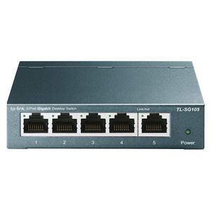 TP-LINK - SWITCH 5P LAN GIGABIT TP-LINK LS105G steel case - Garanzia 3 anni(LS105G)