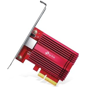 TP-LINK - Adattatore di rete TPLINK TX401 10 Gigabit PCI Express, PCIe 3.0 × 4, incl. cavoCAT6A, supp.standard di rete 10/5/2.5/1 Gbps(TX401)