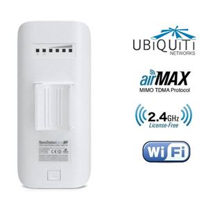 UBIQUITI - NANOSTATION ACCESS POINT UBIQUITI NSLM2/LOCOM2 AirMax - Nano Loco MIMO -2.4GHz-(LocoM2(EU))