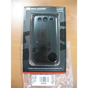 SWISS CHARGER - CUSTODIA X SAMSUNG GALAXY SIII SCP20037 SWISS CHARGER IN ALLUMINIO NERO SATINATO(SCP20037)