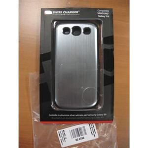 SWISS CHARGER - CUSTODIA X SAMSUNG GALAXY SIII SCP60037 SWISS CHARGER IN ALLUMINIO SILVER SATINATO(SCP60037)