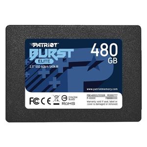 PATRIOT - SSD-Solid State Disk 2.5"  480GB SATA3 PATRIOT PBE480GS25SSDR BURST ELITE Read:450MB/s-Write:320MB/s(PBE480GS25SSDR)