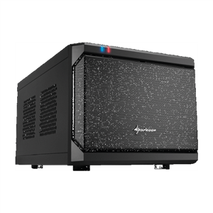 SHARKOON - CABINET MINI ITX SHARKOON QB ONE NERO 2slot 36,8x22,5x18cm 2x3,5"-2,5" 2xUSB3.0 1xVENT.-120mm-LED(32.2057)