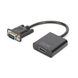 DIGITUS -ADATTATORE PC VGA - MONITOR HDMI CON AUDIO DIGITUS(DA70473)