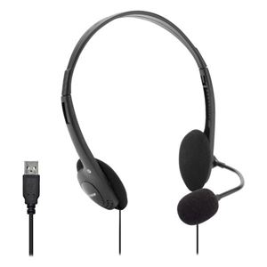 VULTECH - CUFFIA CON MICROFONO USB BLACK(HS-02)