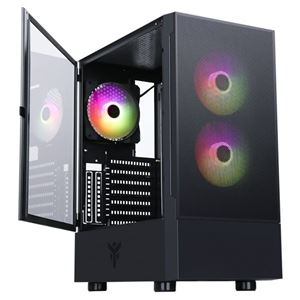 ITEK - CABINET ITEK SIISBE 3.0 - Gaming Middle Tower, 3x12cm ARGB fan, USB3, Side Panel Temp Glass with hinge (ITGCASIB30)(ITGCASIB30)