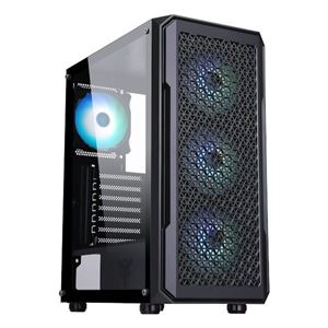 ITEK - CABINET ITEK SIX TRIANGLE - Gaming  Middle Tower, 4x12cm ARGB fan,  USB3, Side Panel Temp Glass (ITGCAST33B)(ITGCAST33B)