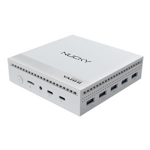 YASHI - PC YASHI MINI NUCKY White NY290 QC N100 Active Fan 8GB SO DDR4 256SSD  W11Pro 5USB 2xHDMI Glan 2xType C 2YOC Fino:30/09(NY290)
