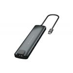 CONCEPTRONIC - ADATTATORE HUB USB multifunzione 9 in 1 CONCEPTRONIC DONN06G 3x USB-A 3.2, USB-C PD,HDMI,lettore Sch. SD/TF, P Gigabi Fino:30/04(DONN06G)