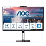 AOC - MONITOR AOC LCD IPS LED 23.8" WIDE FRAMELESS 24V5CW/BK 4ms MM FHD 1000:1 BLACK REG.ALT. Pivot HDMI DP USB-C 4xUSB WEB Fino:31/05(24V5CW/BK)
