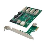 CONCEPTRONIC - SCHEDA PCIe x1 a 4 Slot PCIe x1 Riser Card  CONCEPTRONIC EMRICK10G(EMRICK10G)