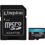 KINGSTON - MICRO SECURE DIGITAL 128GB SDCG3/128GB Class10 U3 V30 + adattatore Read:170MB/s Write:70MB/s Canvas Go Plus KINGSTON(SDCG3/128GB)