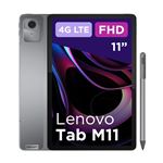 LENOVO - TABLET M-Touch LENOVO M11 ZADB0034SE 11"WUXGA IPS 4G LTE Grey Helio G88 4DDR4 128eMMC And13 2Y CAM MIC PEN BT 1USBC Fino:29/03(ZADB0034SE)