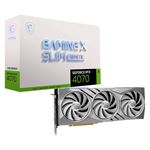 MSI - SVGA MSI GeForce RTX4070 Ti GAMING X SLIM WHITE 12G nVidia PCIe4.0 12GDDR6X 192bit 2745Mhz 1xHDMI 3xDP 7680x4320 2,55 Fino:31/12(4711377121989)