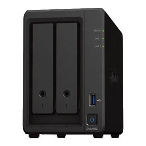 SYNOLOGY - NVR 16 CANALI SYNOLOGY DVA1622 CPU Q-Core 2.0GHz-DDR4 6Gb- 16 feed dalle telec.-2 att.analisi in t.reale(DVA1622)