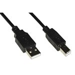 LINK - CAVO USB 2.0 CONNETTORI A-B M/M IN RAME MT. 1,80 COLORE NERO(LKCUSB2N)