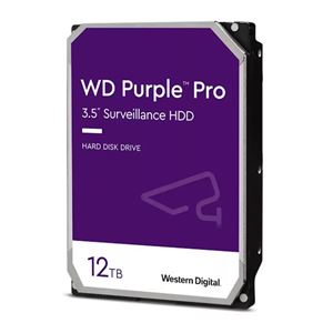 WD - HARD DISK SATA3 3.5" 12000GB(12TB) WD121PURP WD 256mb cache 7200rpm PURPLE PRO videosorveglianza 24x7(34.8612)
